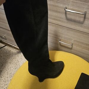 Prada Black Over the Knee Boots